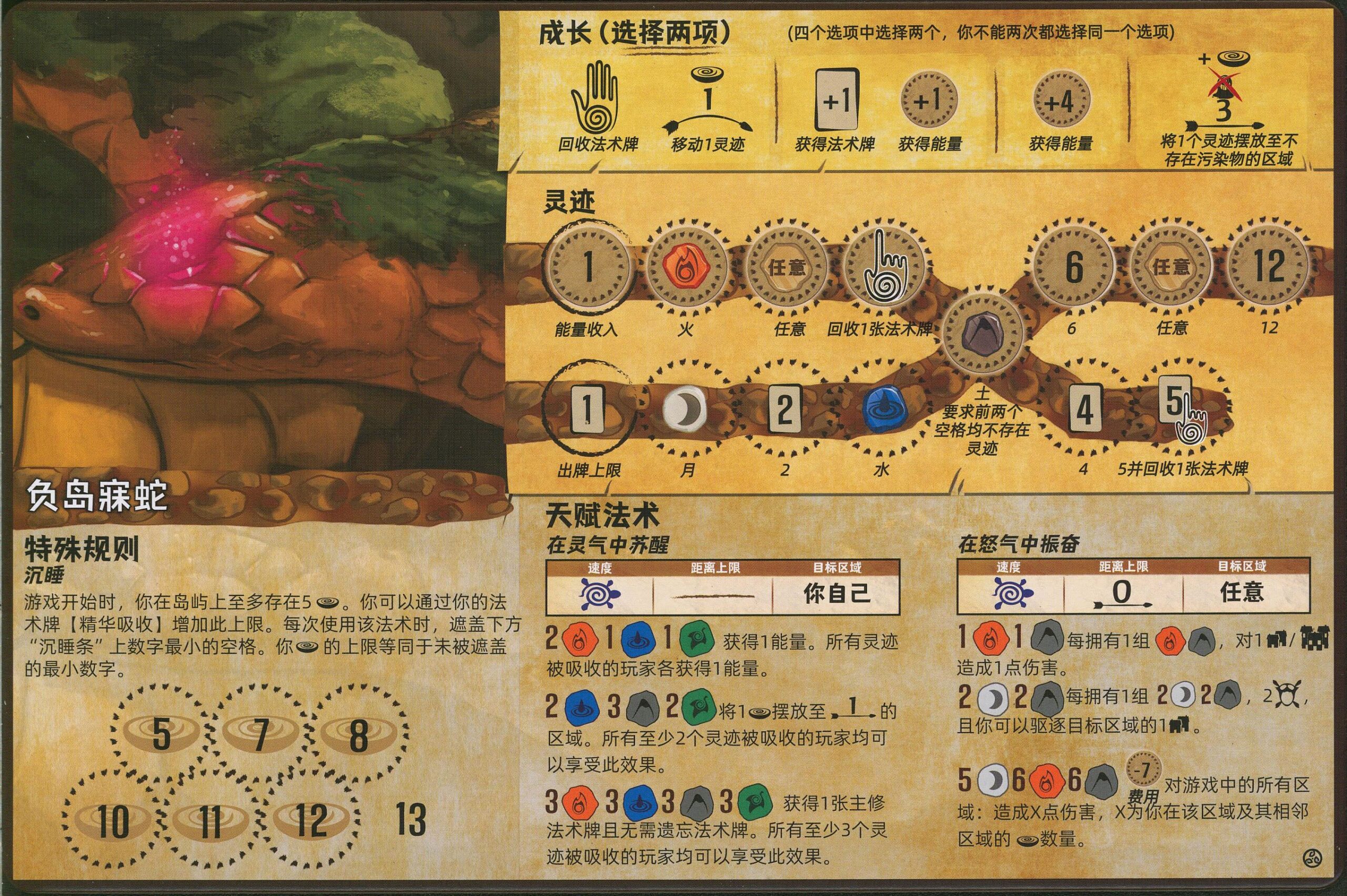 靈跡島:翎羽和熾焰(Spirit Island: Feather & Flame) 開局(翻譯)