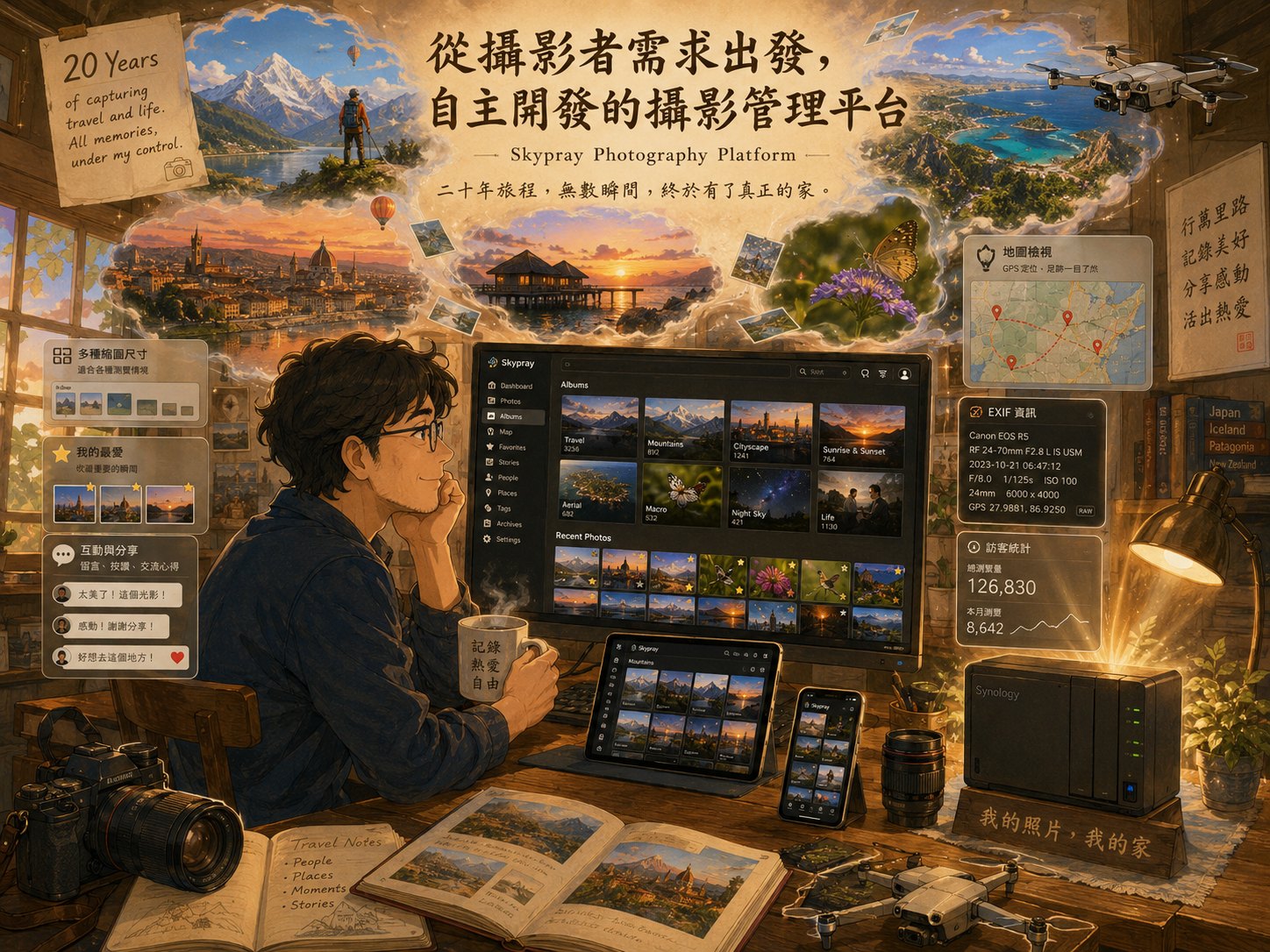 Skypray Photography Platform 攝影管理平台插圖
