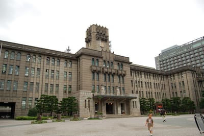 京都市役所本館的古典建築風貌