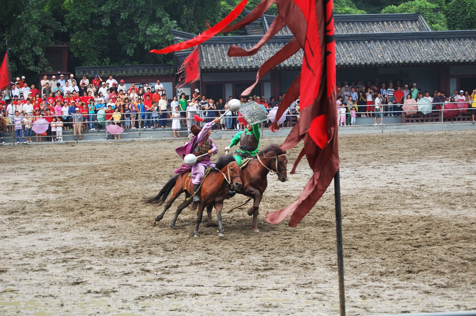 三國城內精彩的馬術對戰表演｜2007/07 中國江南