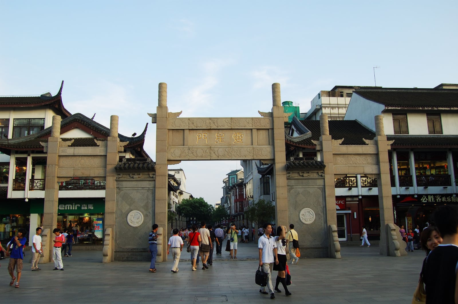 蘇州觀前街的靈星門石牌坊｜2007/07 中國江南