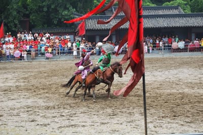 三國城內精彩的馬術對戰表演｜2007/07 中國江南