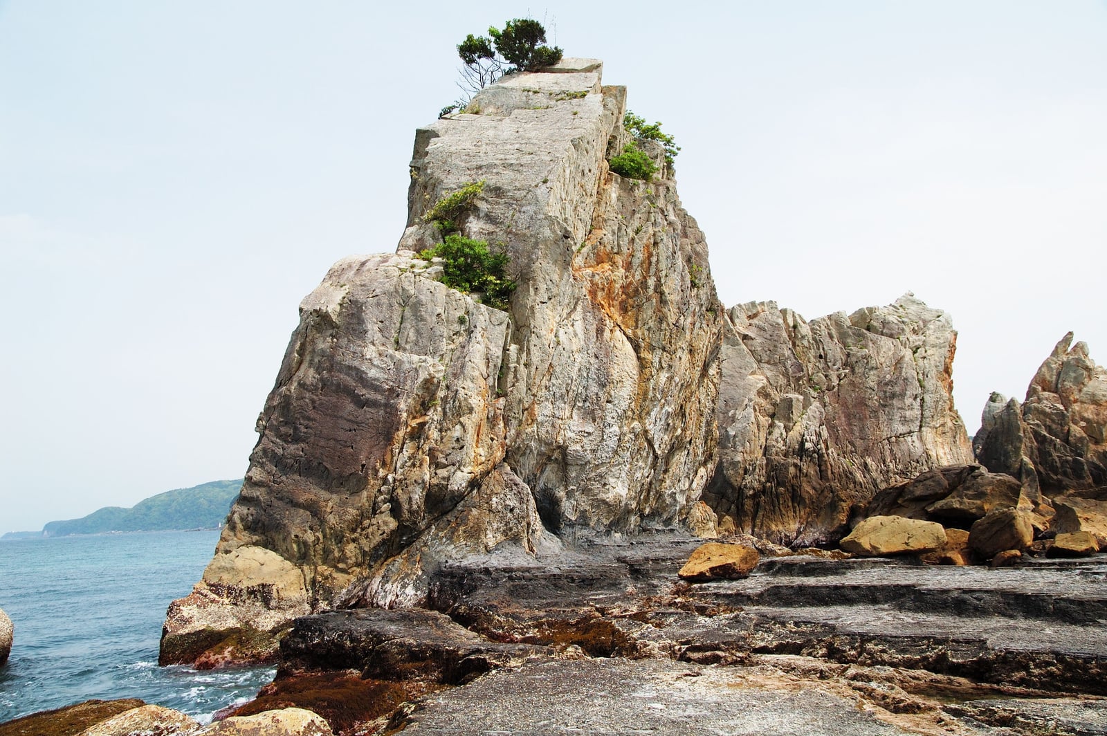 橋杭岩的奇特巨石地貌｜2008/05 紀州半島/京阪