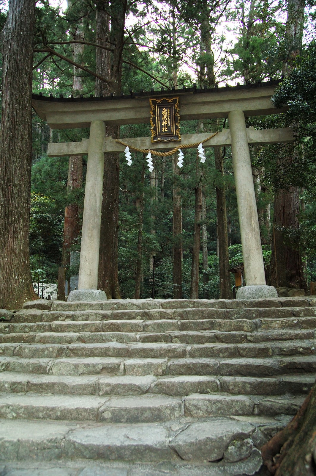 熊野本宮大社，靜謐古樸的石階鳥居｜2008/05 紀州半島/京阪