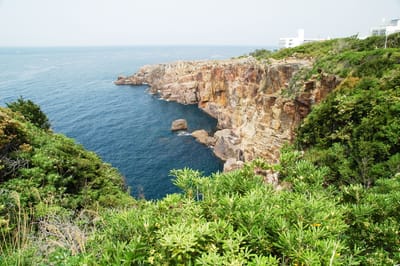 千疊敷壯麗的層疊岩壁與湛藍海景｜2008/05 紀州半島/京阪