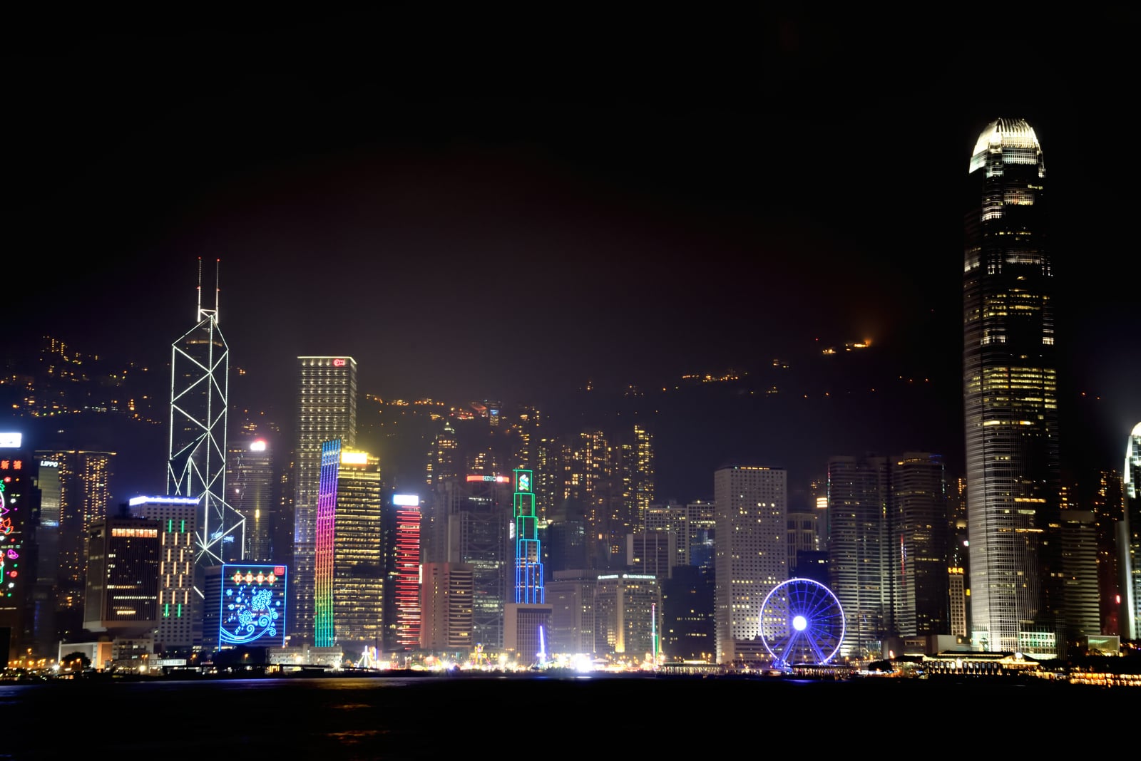 維多利亞港璀璨的摩天大樓夜景｜2013-2015 香港