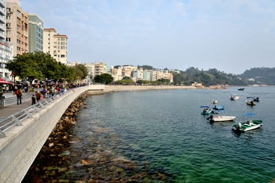 赤柱灘道海濱的午後悠閒時光