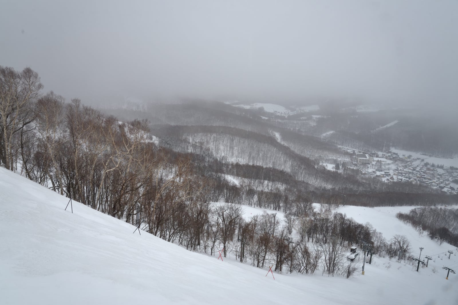 天狗山滑雪場的迷霧雪景｜2015/03 北海道