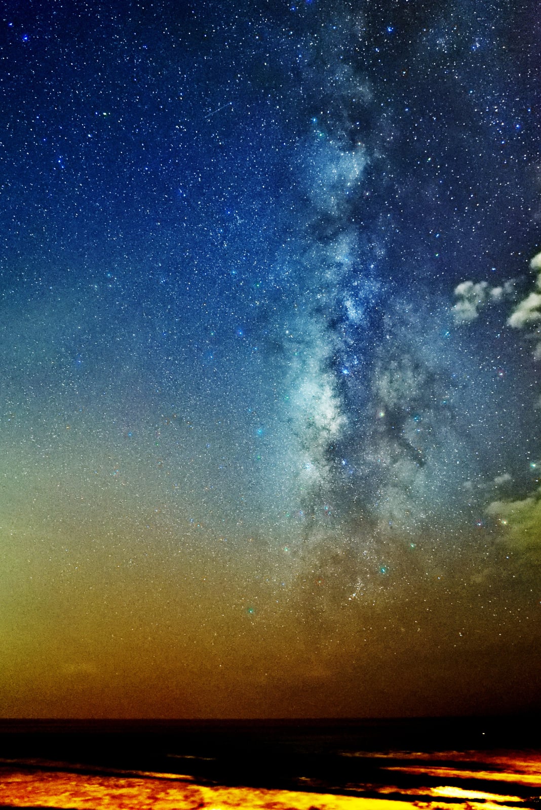 萬里桐漁港夜空下璀璨耀眼的銀河星海｜2015~2018 國境之南