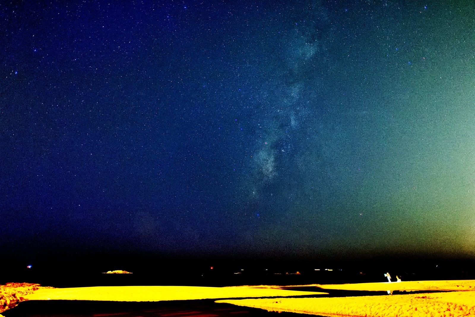 船帆石夜空下的銀河繁星與海灘微光｜2015~2018 國境之南