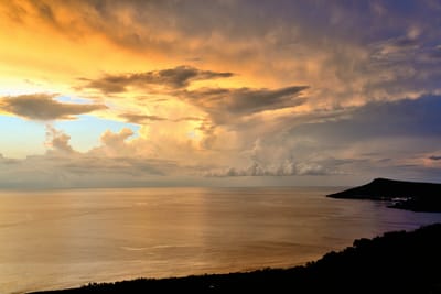 關山夕照金黃晚霞與海平面｜2015~2018 國境之南