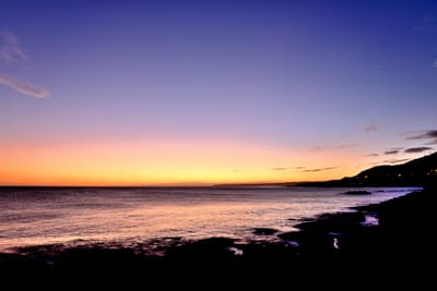船帆石海域黃昏魔幻時刻的漸層晚霞