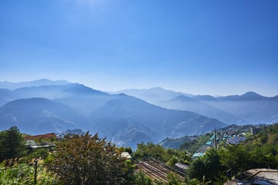 馬雅平台眺望層疊山巒與晨光｜2017/09 合歡山