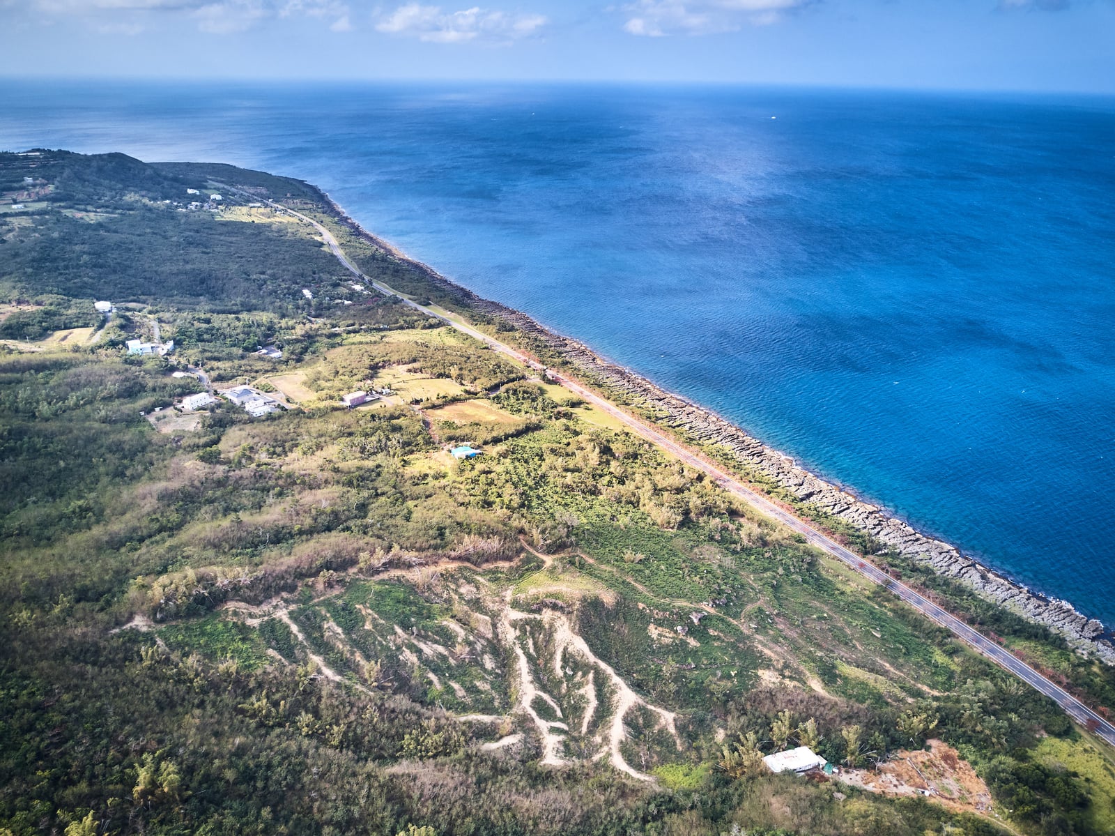 恆春半島海岸高空俯瞰蔚藍海景｜2018/02~07 國境之南空拍