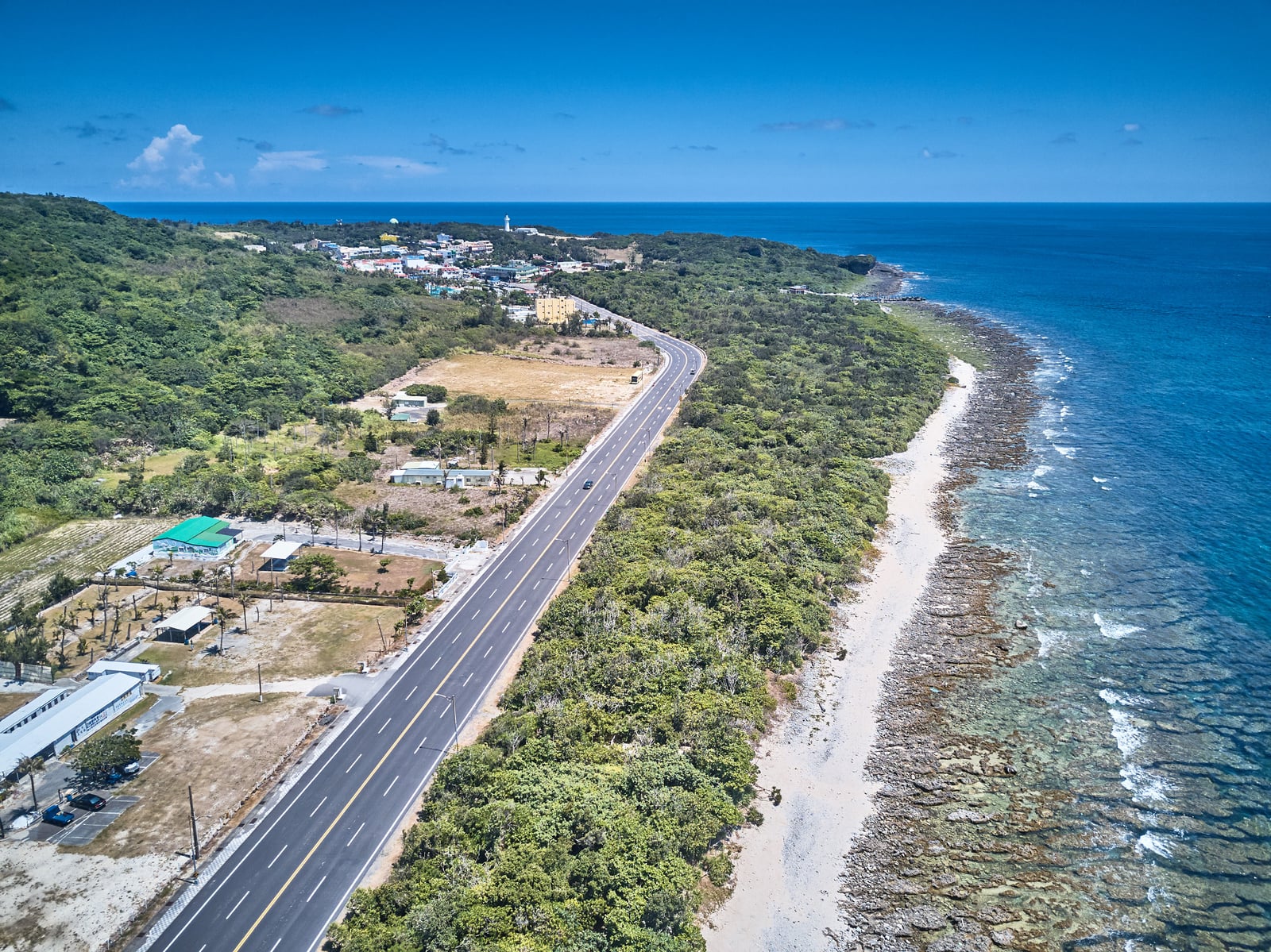 砂島貝殼沙灘與沿海公路空拍視角｜2018/02~07 國境之南空拍