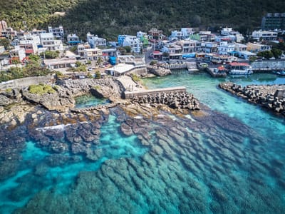 紅柴坑海岸漁村與清澈蔚藍海景｜2018/02~07 國境之南空拍