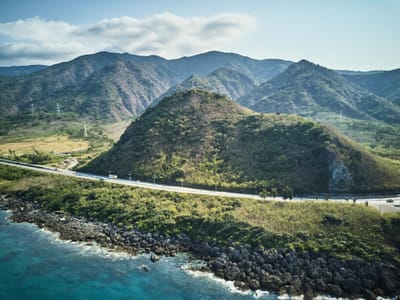 車城鄉小尖山與海岸公路空拍