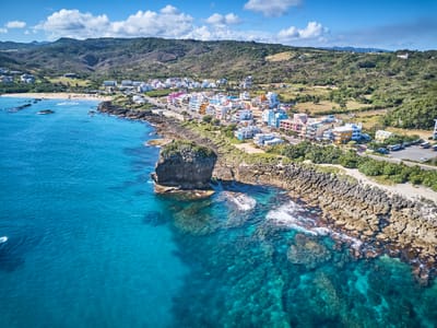 恆春半島船帆石與蔚藍海岸空拍