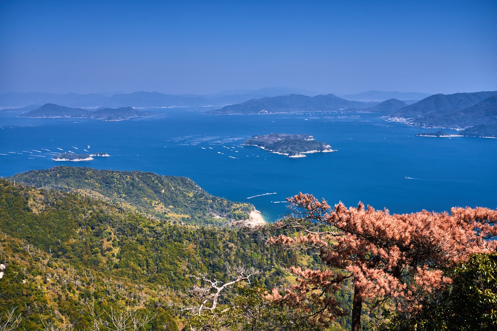 俯瞰彌山山頂的瀨戶內海絕景｜2018/03 北九州/廣島