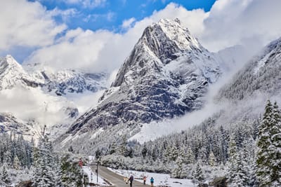 四姑娘山雙橋溝的雪峰與林間步道｜2018/10 川西與稻城亞丁