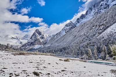 四姑娘山雙橋溝的銀白雪景｜2018/10 川西與稻城亞丁