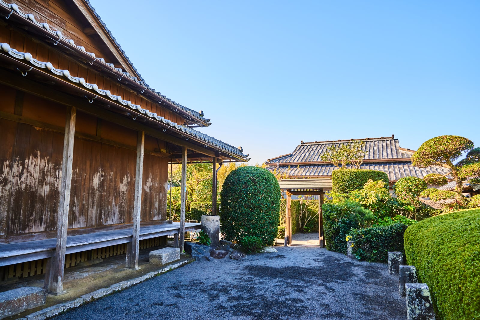 知覽武家屋敷的古樸庭園與木造建築｜2018/11 南九州