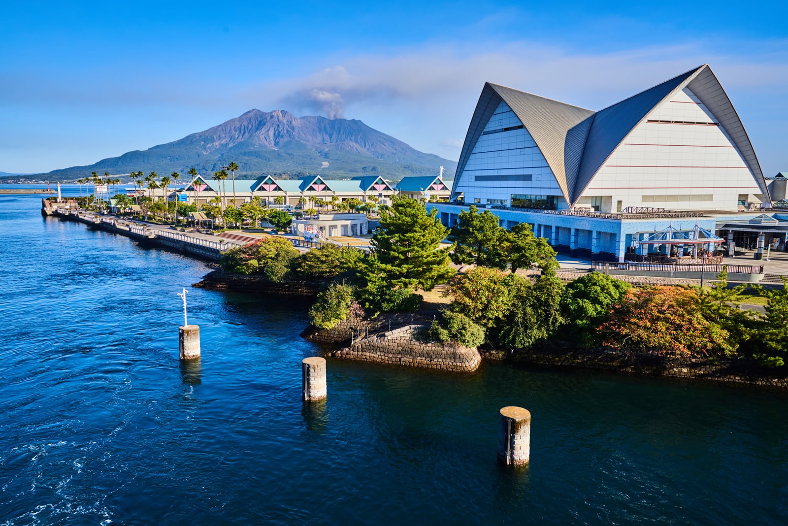 鹿兒島水族館與遠眺櫻島火山｜2018/11 南九州
