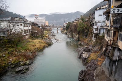 郡上八幡的冬日河畔風光｜2020/02 合掌村/北陸/名古屋