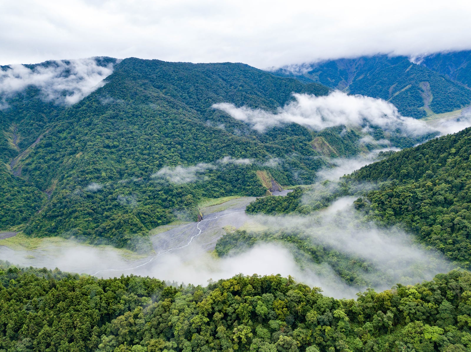 鳩之澤山谷間的繚繞雲霧｜2020/08 宜蘭四日