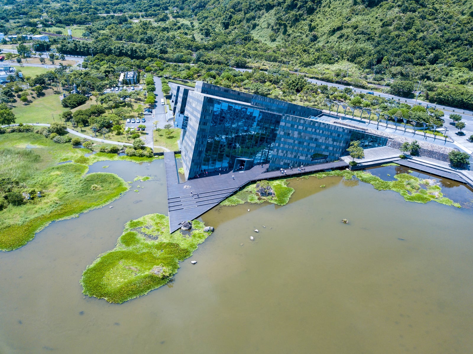 俯瞰蘭陽博物館的幾何建築美學｜2020/08 宜蘭四日