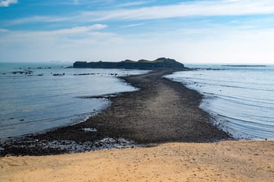 奎壁山摩西分海的潮間帶奇景