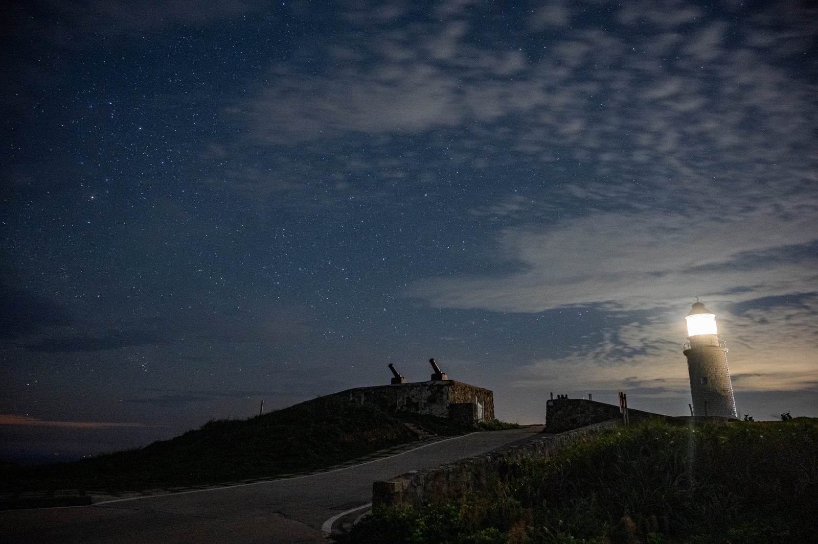 大砲連觀景台的靜謐星空與燈塔｜2021/05 馬祖八日