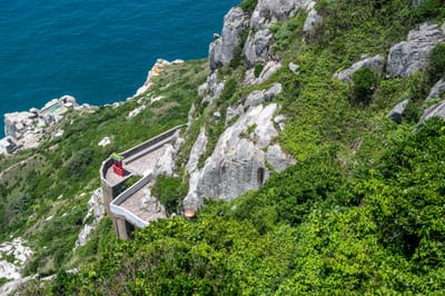 東引島燈塔旁的蜿蜒步道