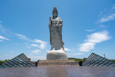 南竿媽祖巨神像的莊嚴身影
