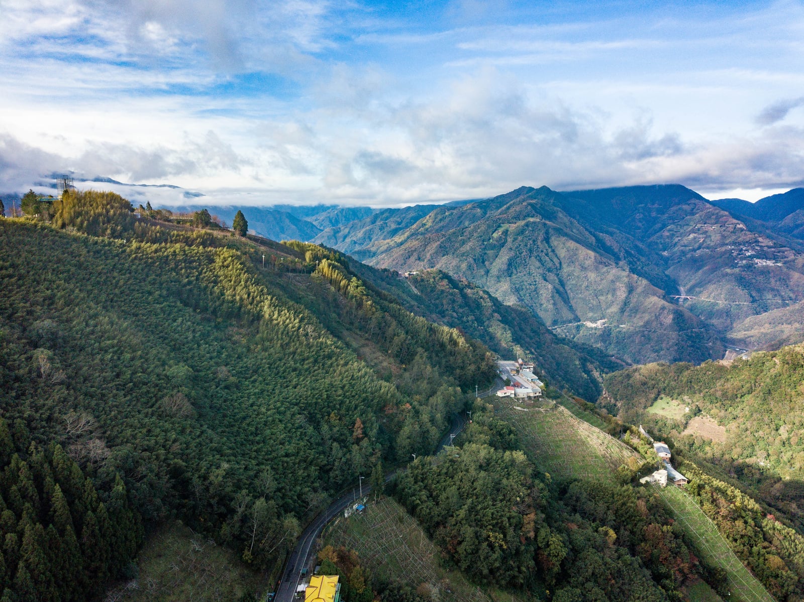達觀渡假農場山巒晨景與雲海｜2021/12 大溪拉拉山明池