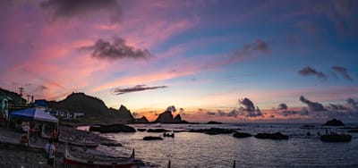 東清灣晨曦中的夢幻紫紅天色｜2023/06 蘭嶼三日