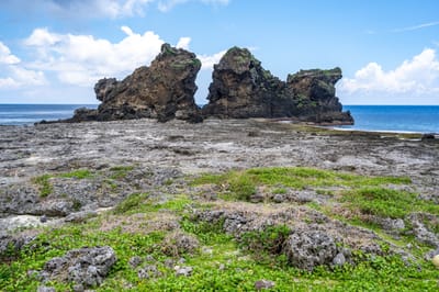 雙獅岩的壯麗海濱地景