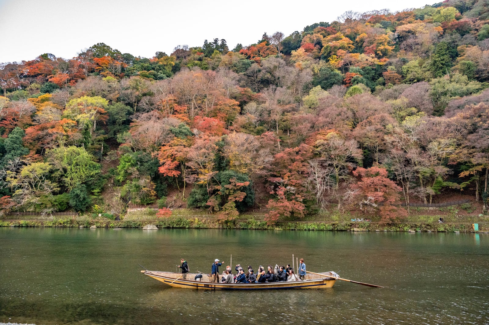 嵐山保津川遊船與層疊楓紅｜2023/11 關西賞楓