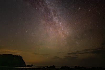 北極熊岩石上空的璀璨銀河｜2024/08 綠島二日