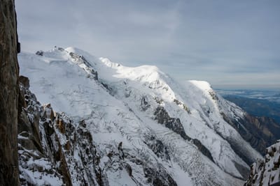 眺望白朗峰群峰的壯麗雪景與冰河