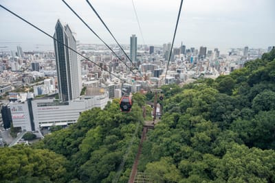 俯瞰城市天際線的纜車之旅｜2024/10 神戶