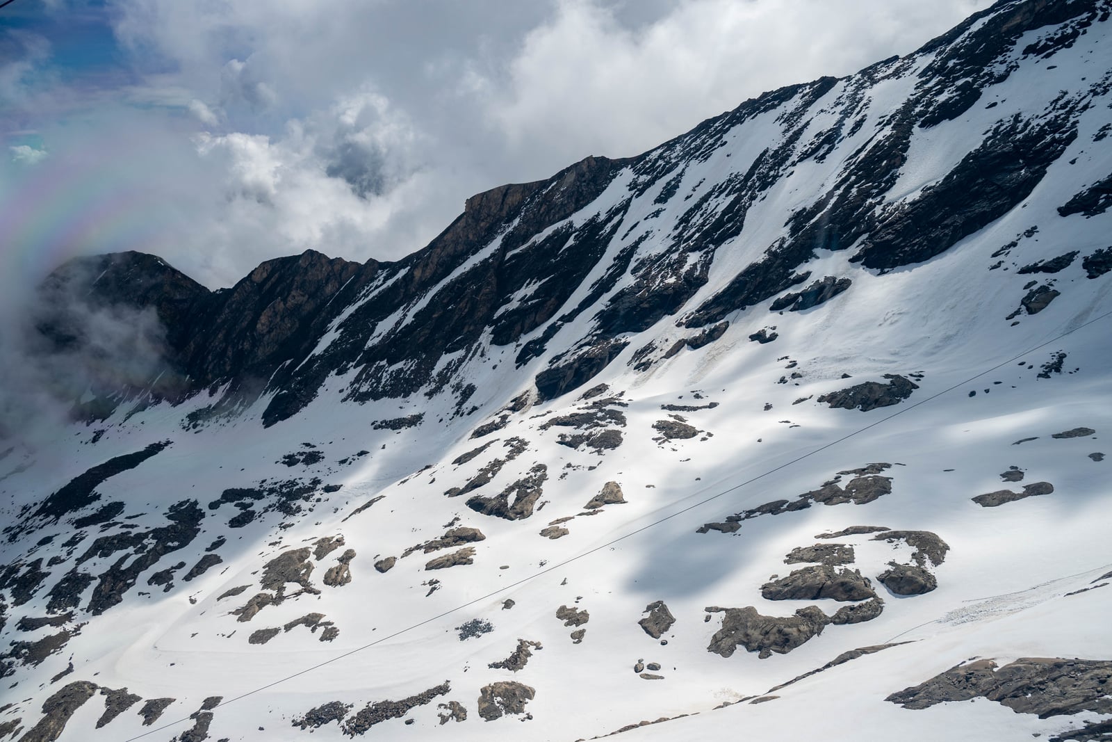 群山覆雪與雲影交錯的高山風光｜2026/06 阿爾卑斯山脈之德奧邊境