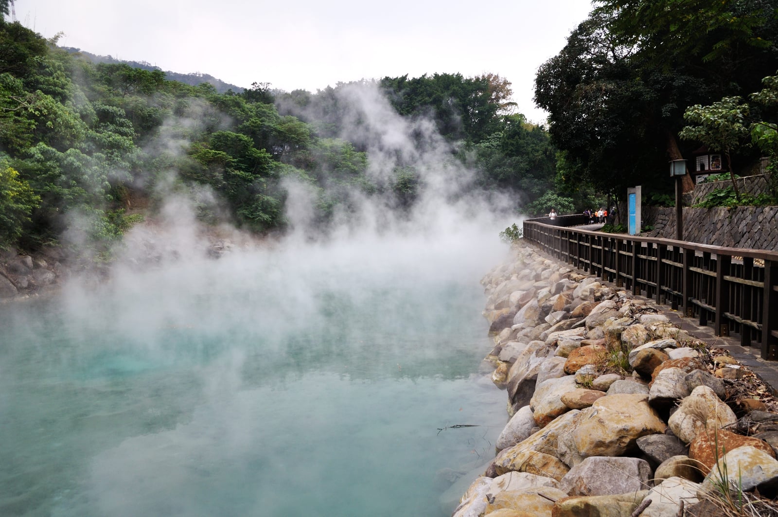 地熱谷碧綠泉水與裊裊蒸騰白霧｜國內本島（北/中/東部）